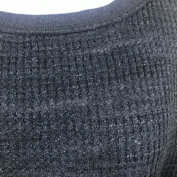 Postmark Medium Gray Waffle Knit Top Anthropologie - Picture 2 of 8